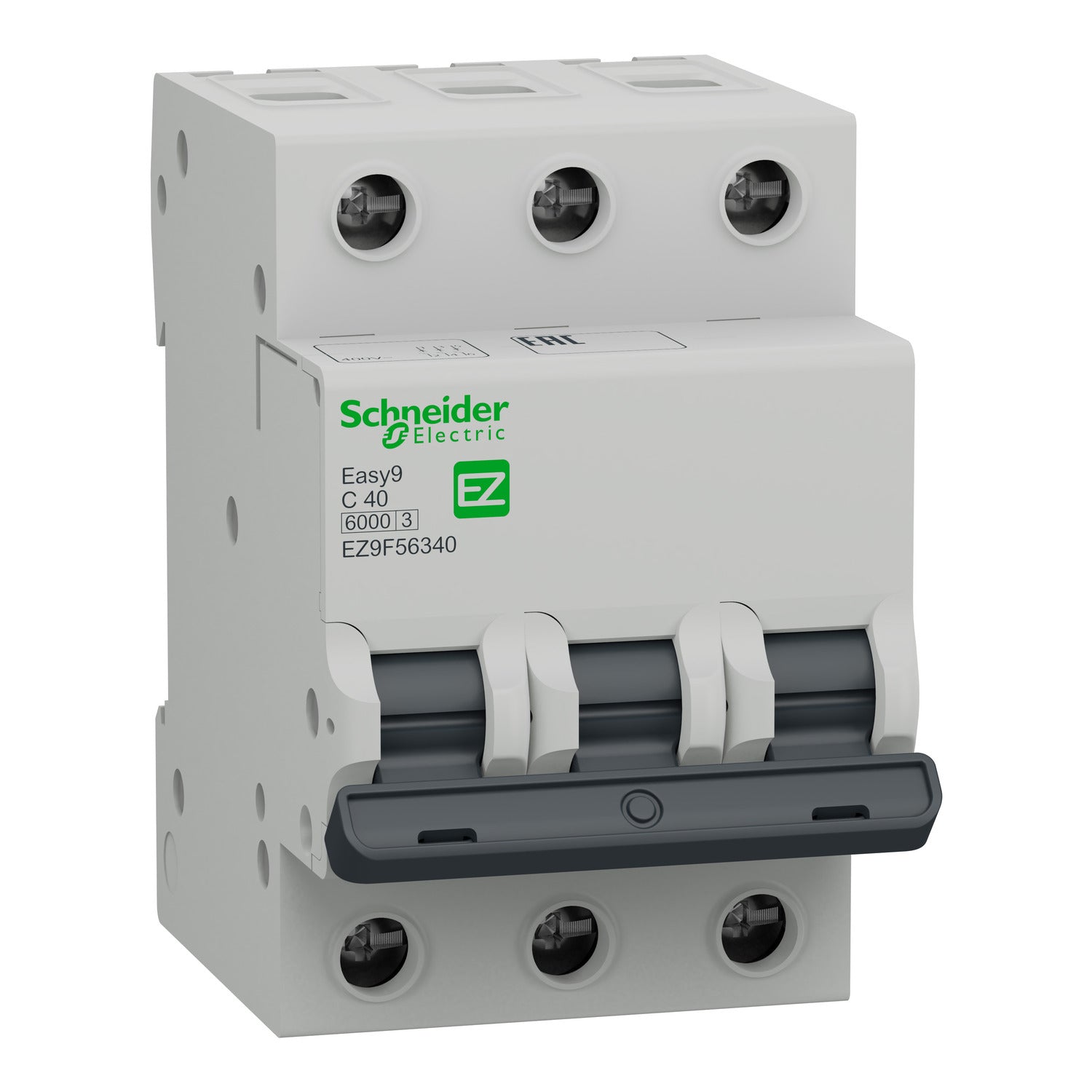 Interruptor termomagnético Easy9 3P 40A 10kA curva C