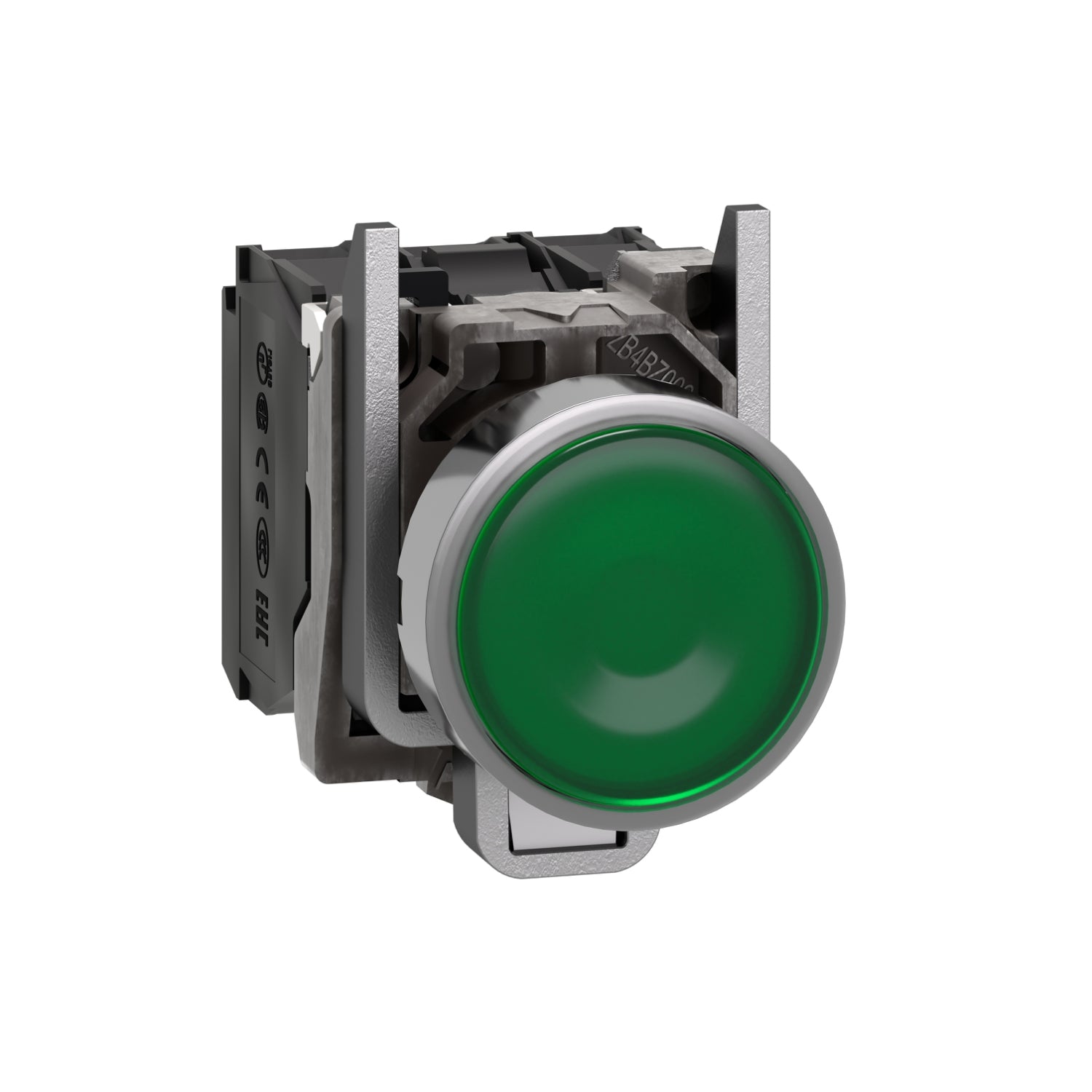 Pulsador luminoso verde Ø 22mm