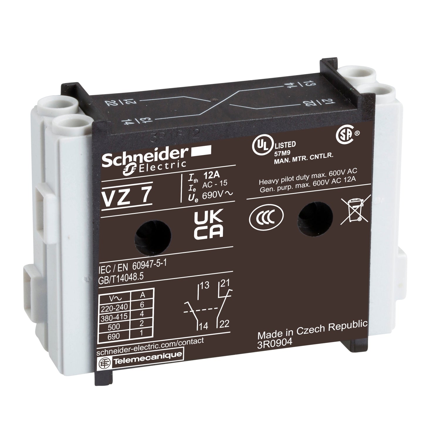 BLOQUE 2 CONTACTOR.AUX. VARIO NA+NC