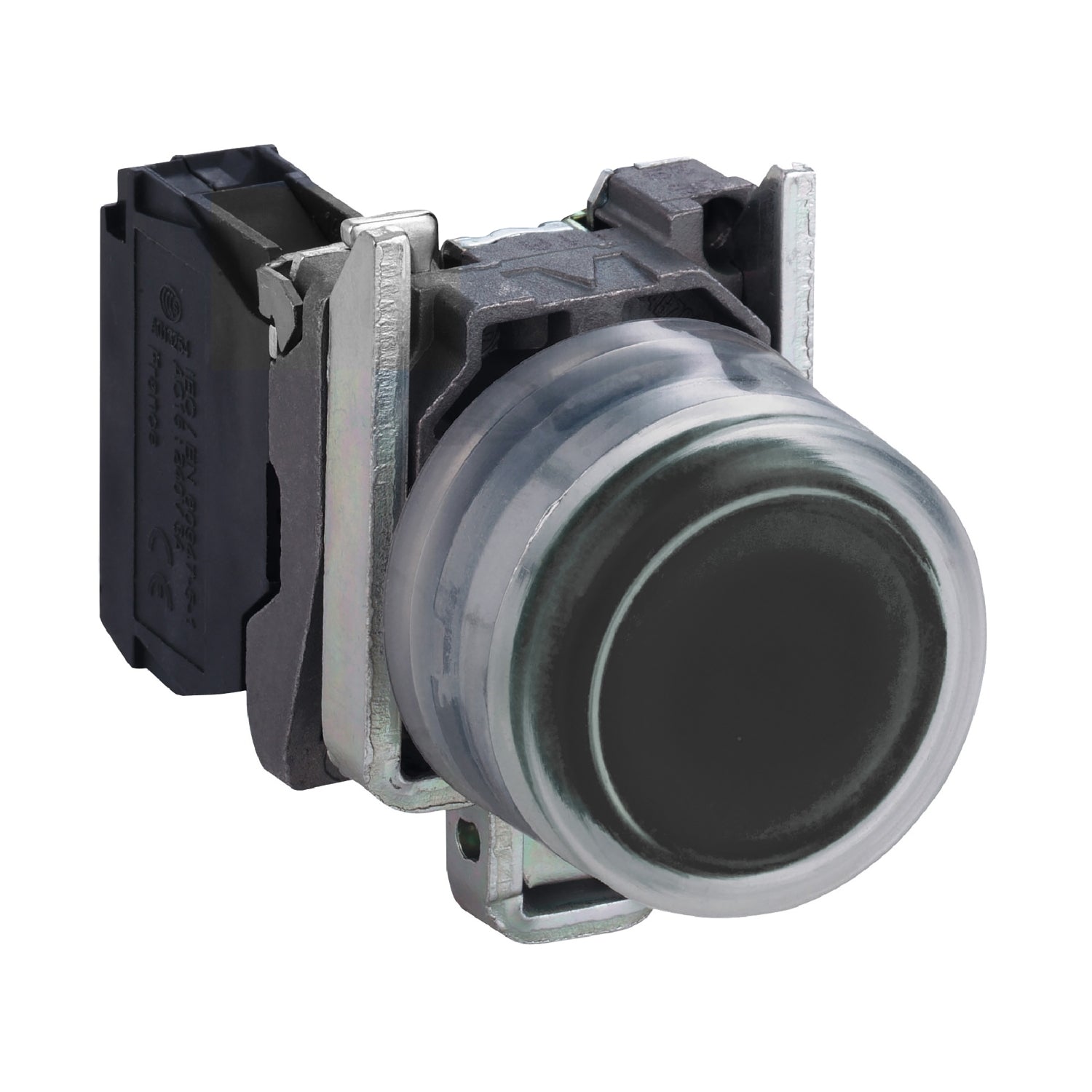 Pulsador negro Ø 22mm