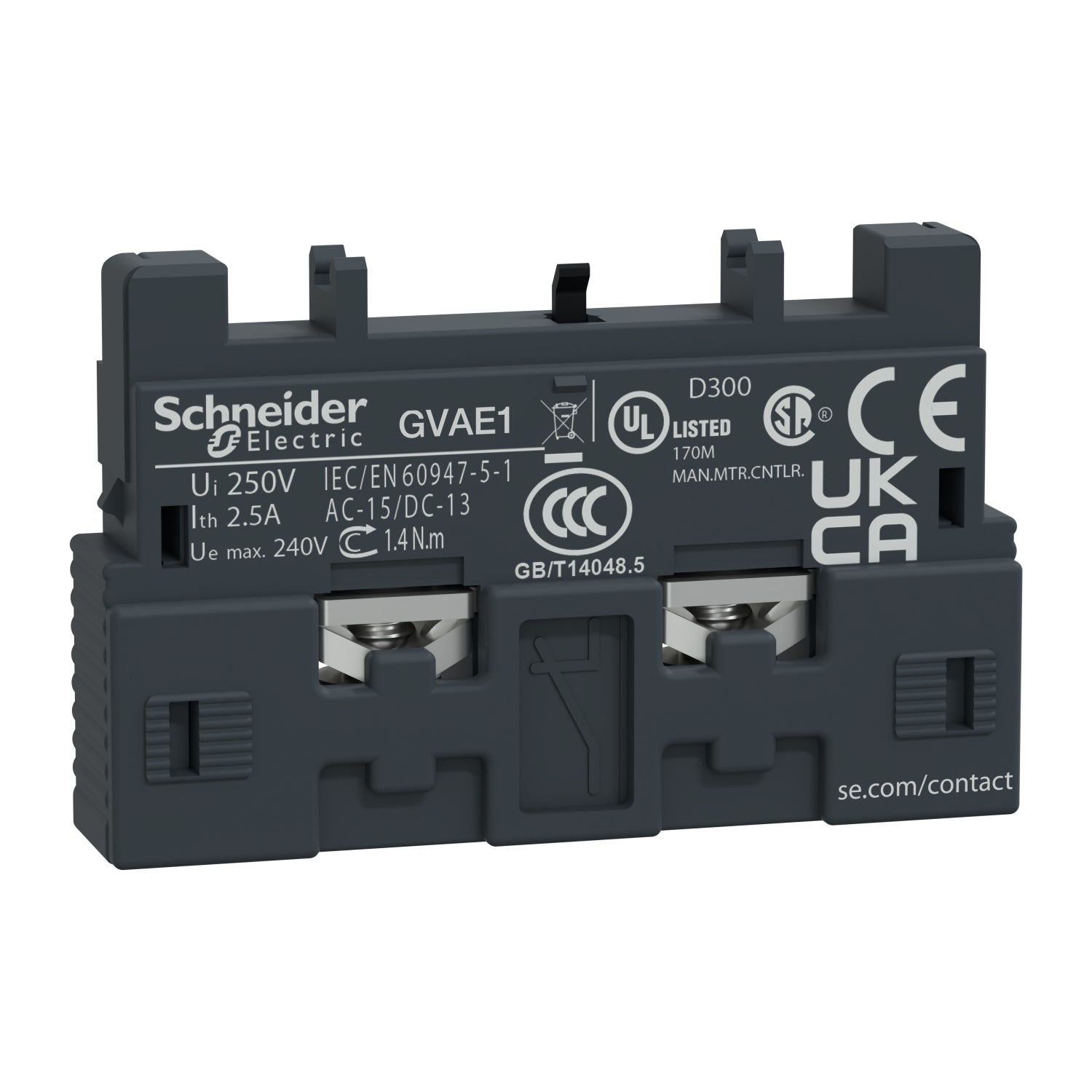Auxiliary contact block