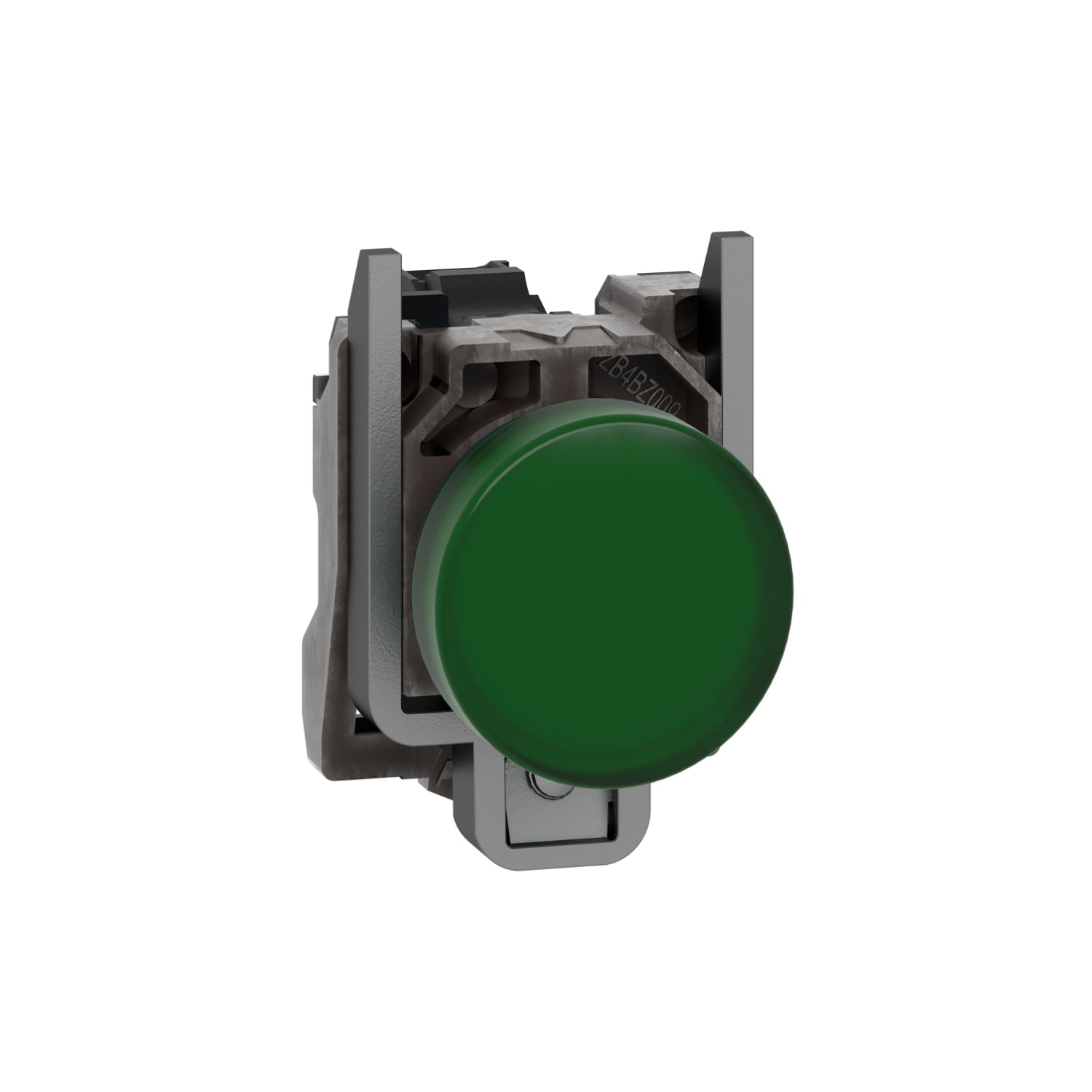 Luz piloto redonda verde Ø 22mm, IP65, LED integrado, 240 V
