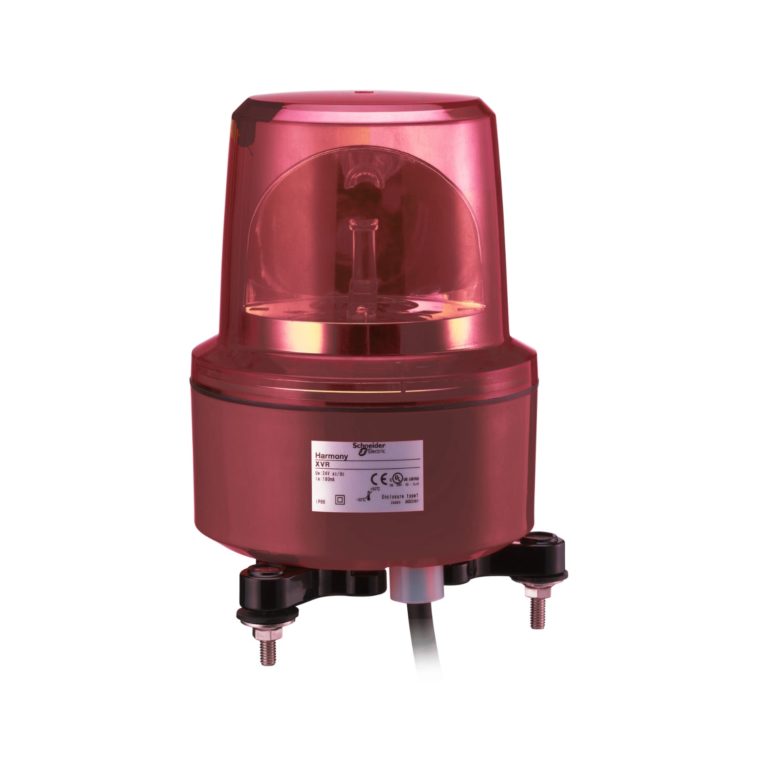 BALIZA GIRATORIA LED 24VCA/CC ROJA
