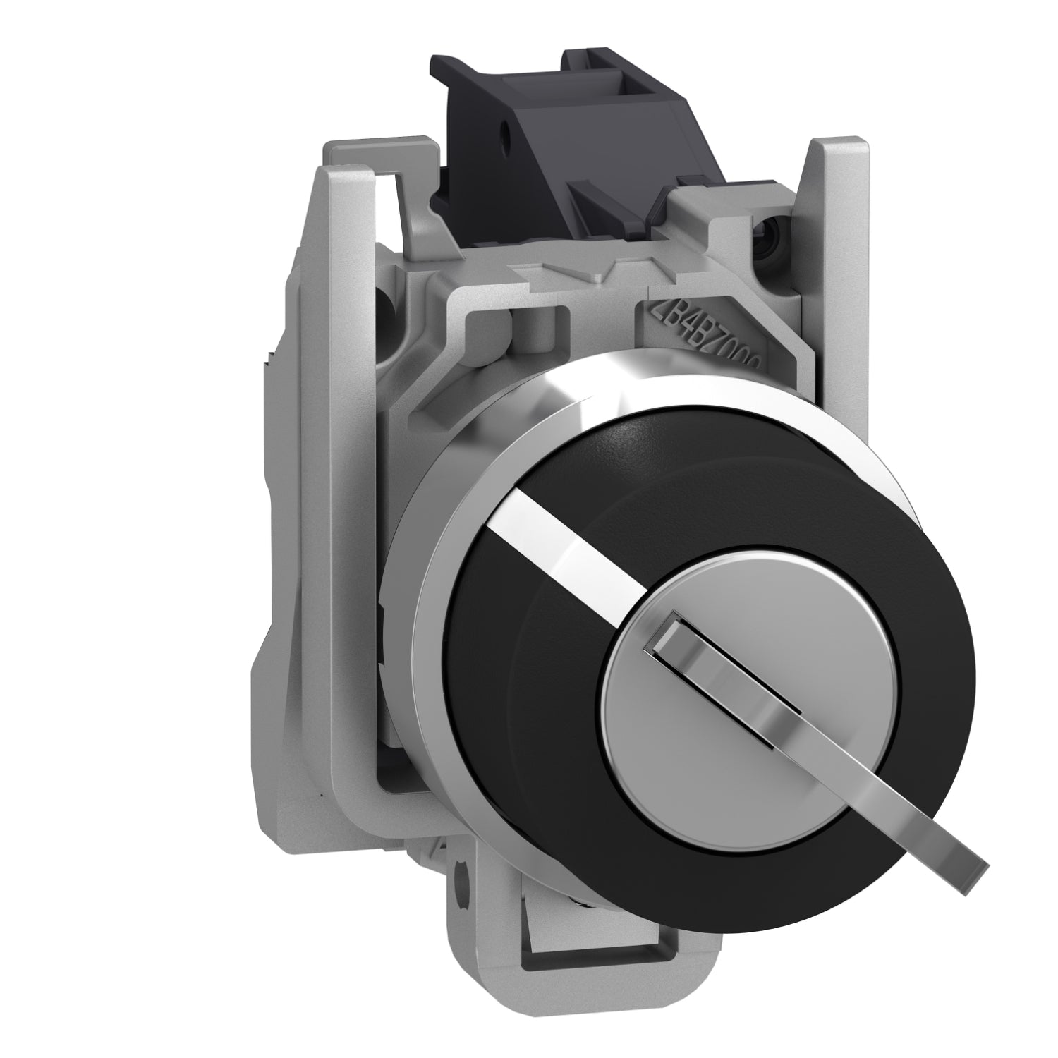 Interruptor selector negro Ø 22mm