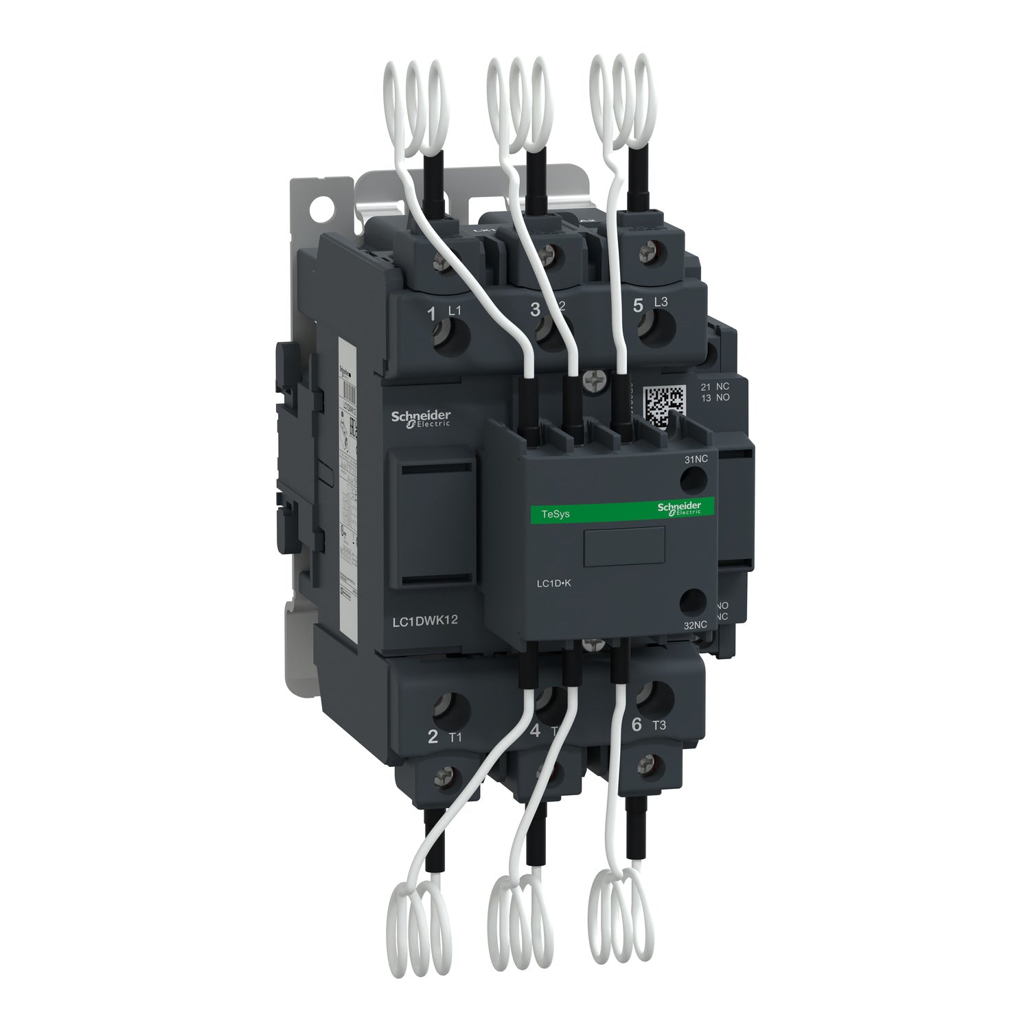 Contactor para Condensadores TeSys D 60 kVAR 400V para corrección del Factor de Potencia Bobina 220 VAC