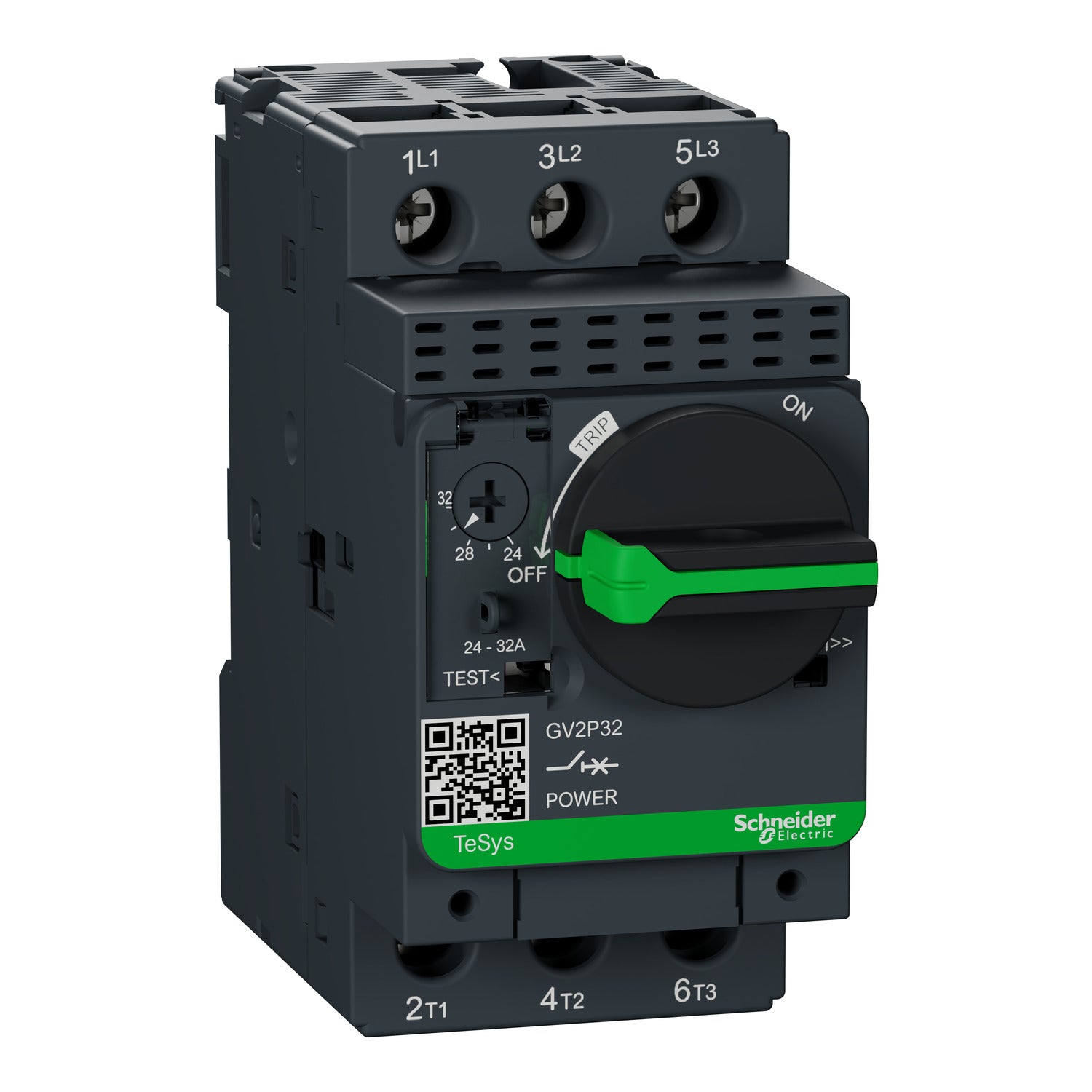 Guardamotor Termomagnético TeSys GV2 AC-3 24-32A 100KA 3P3D Manija Rotativa