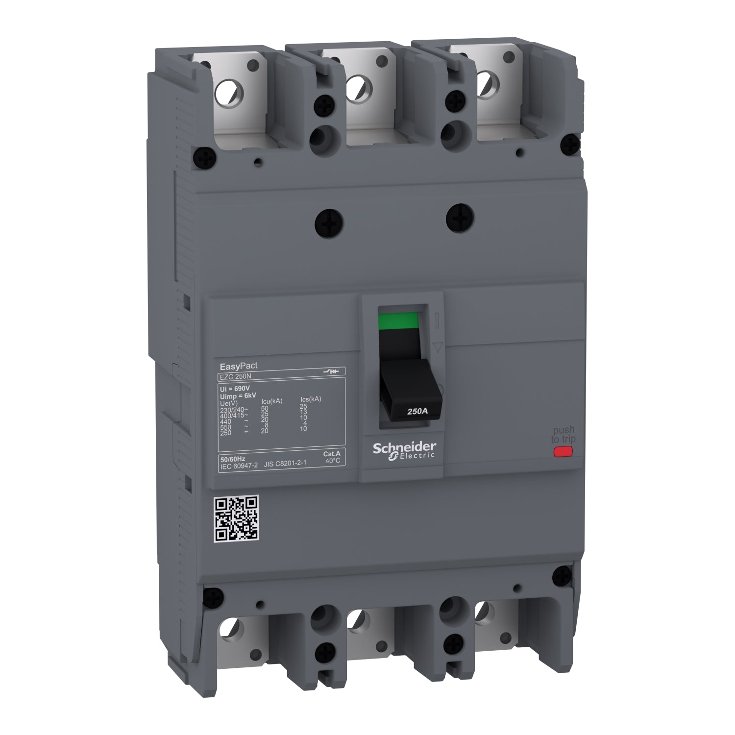 Interruptor Automático Fijo EasyPact EZC250N TMD 225 A 3P3D