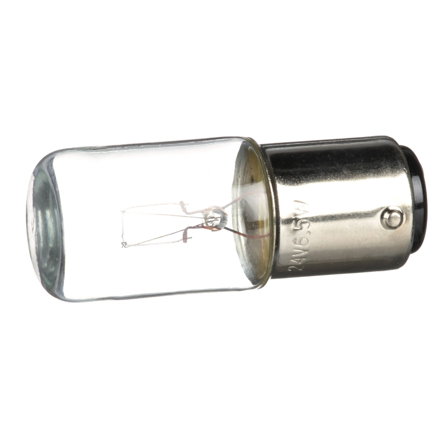 bombilla incandescente transparente para señalización - BA 15d - 24 V 6.5 W