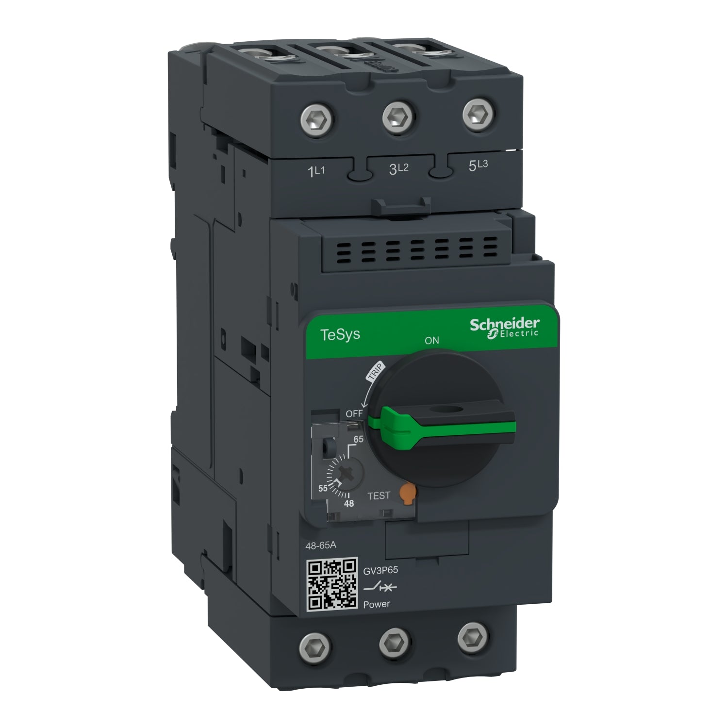 Guardamotor Termomagnético TeSys GV3 AC-3 48-65A 50KA 3P3D Manija Rotativa