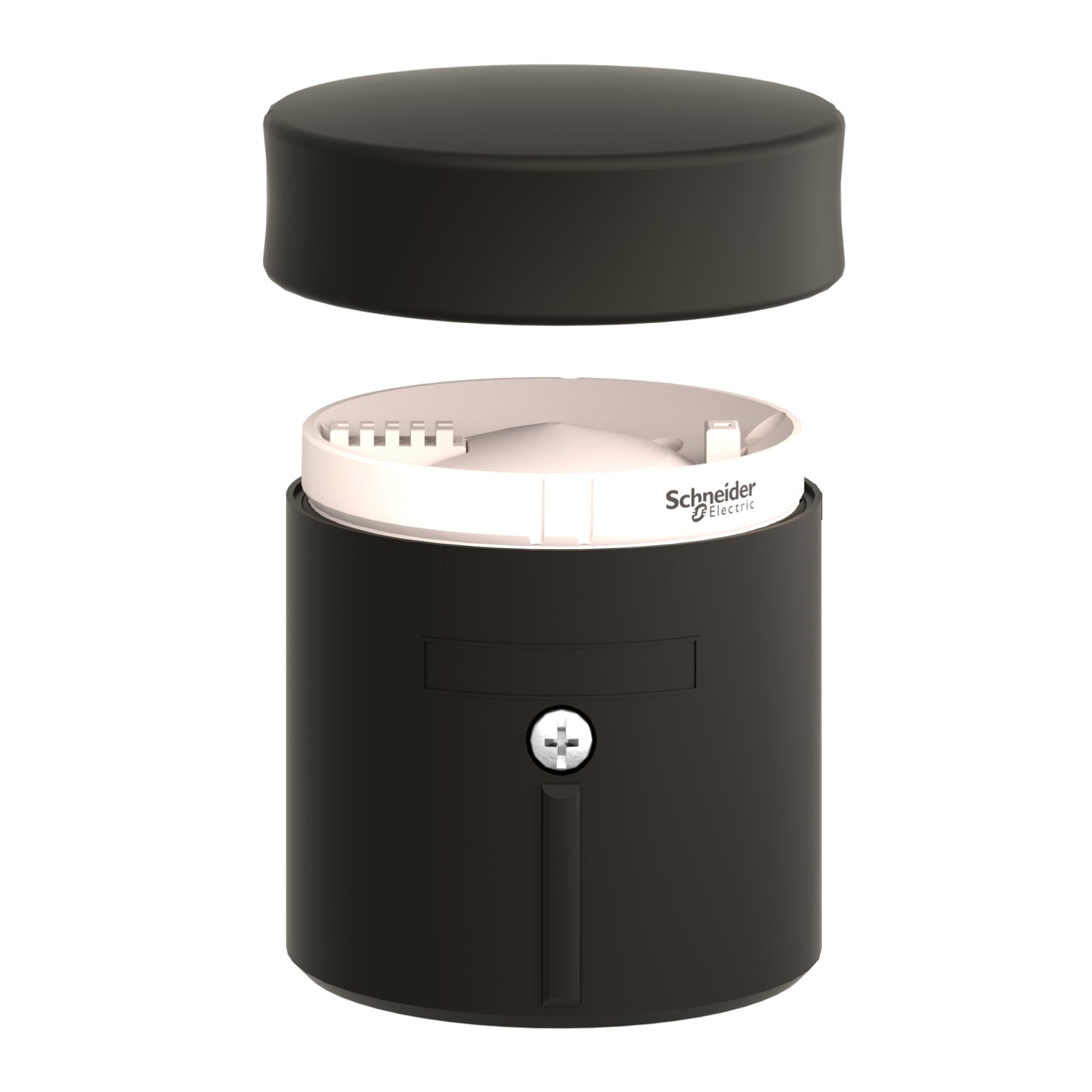 unidad base + cubierta para columna XVB - sin flash discharge tube -negro- IP 65