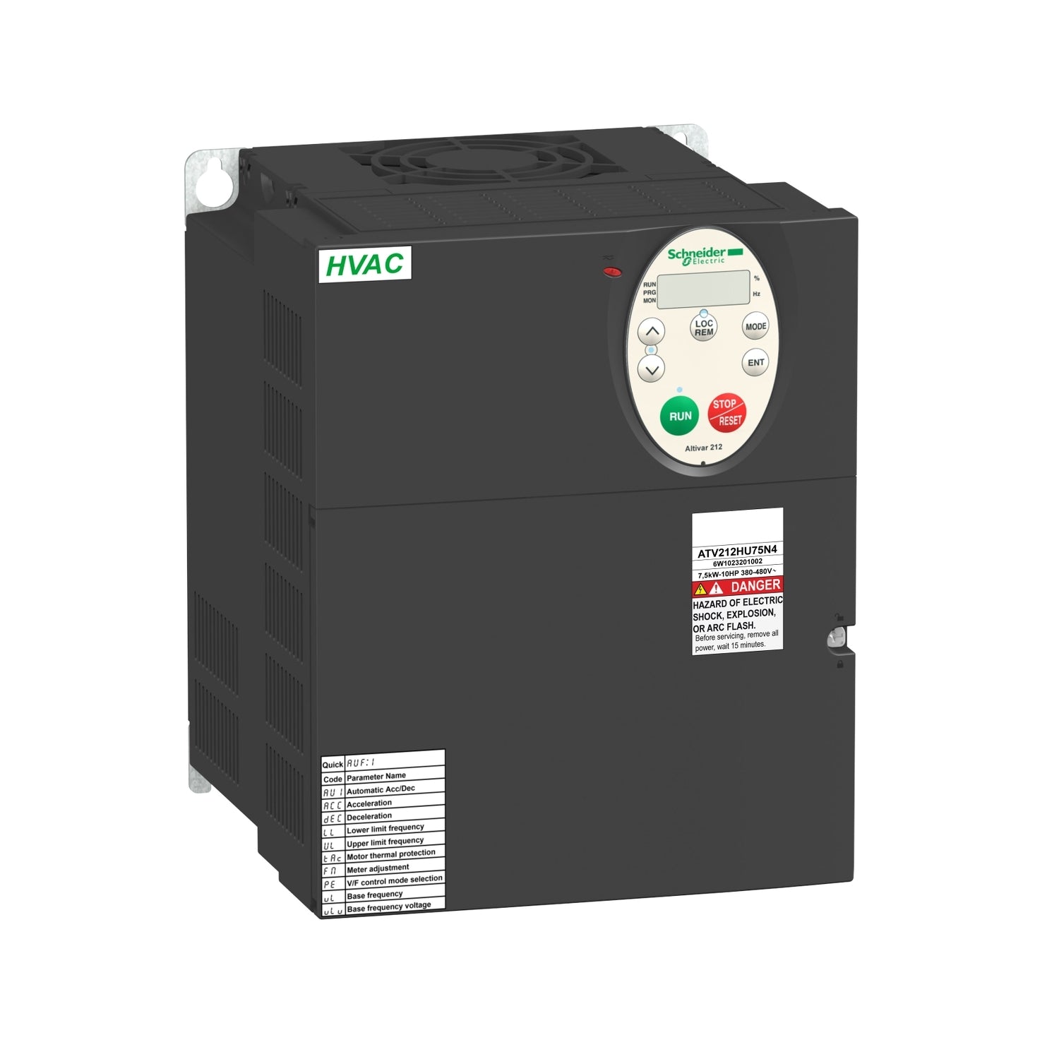 variador de velocidad ATV212 - 11 kW - 15 HP - 480 V - trifásico - CEM - IP21