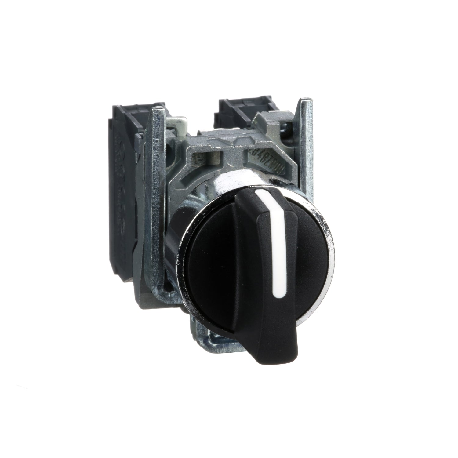 Interruptor selector negro Ø 22mm