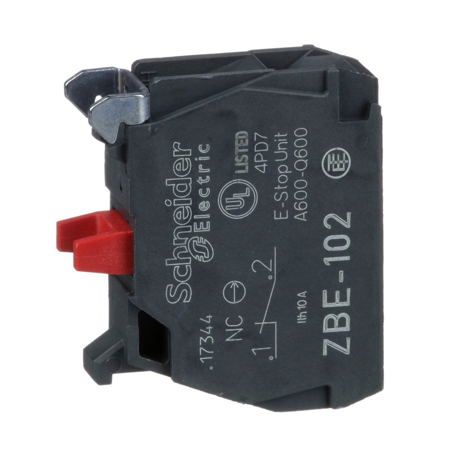 Bloque de contacto para botón de control