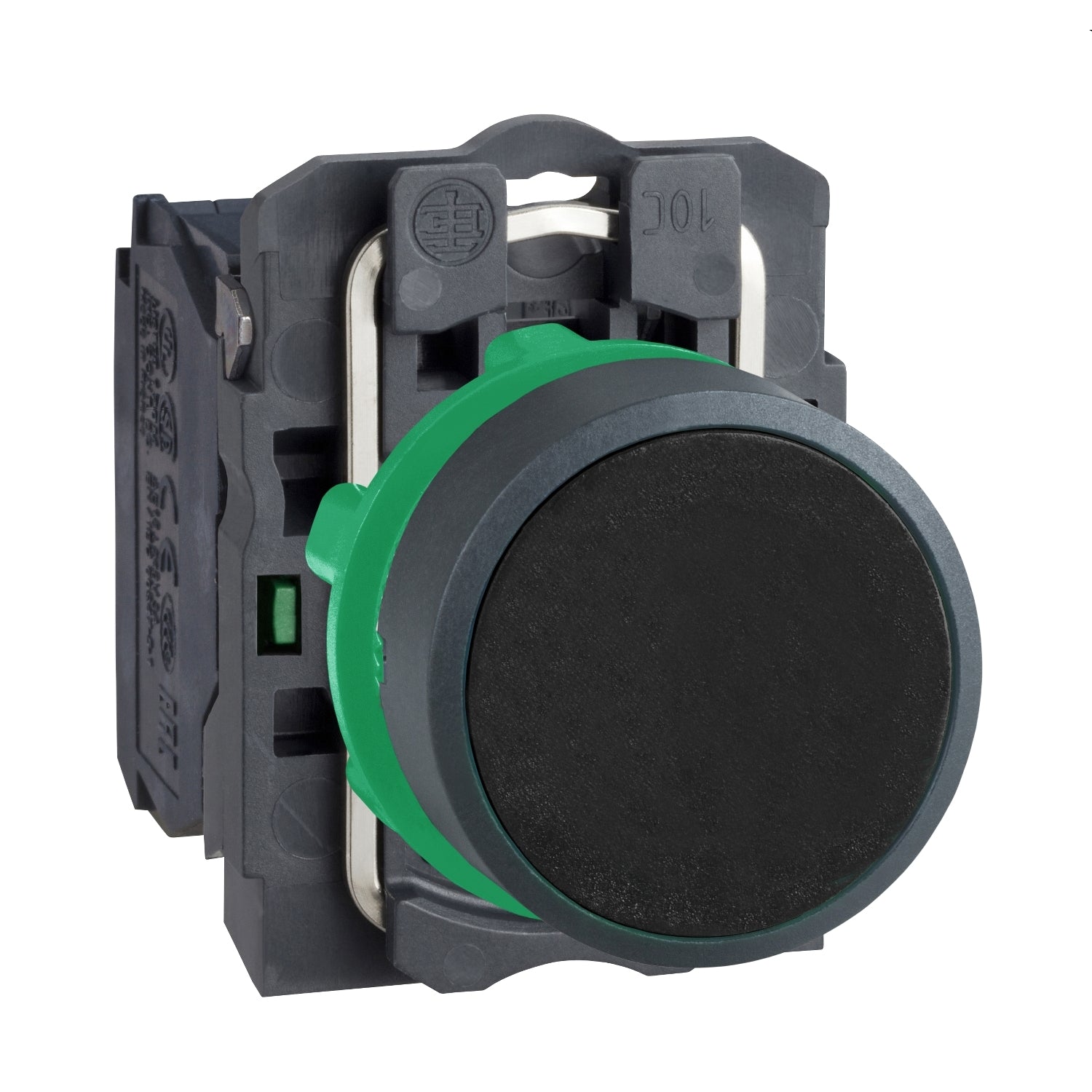 Pulsador negro Ø 22mm