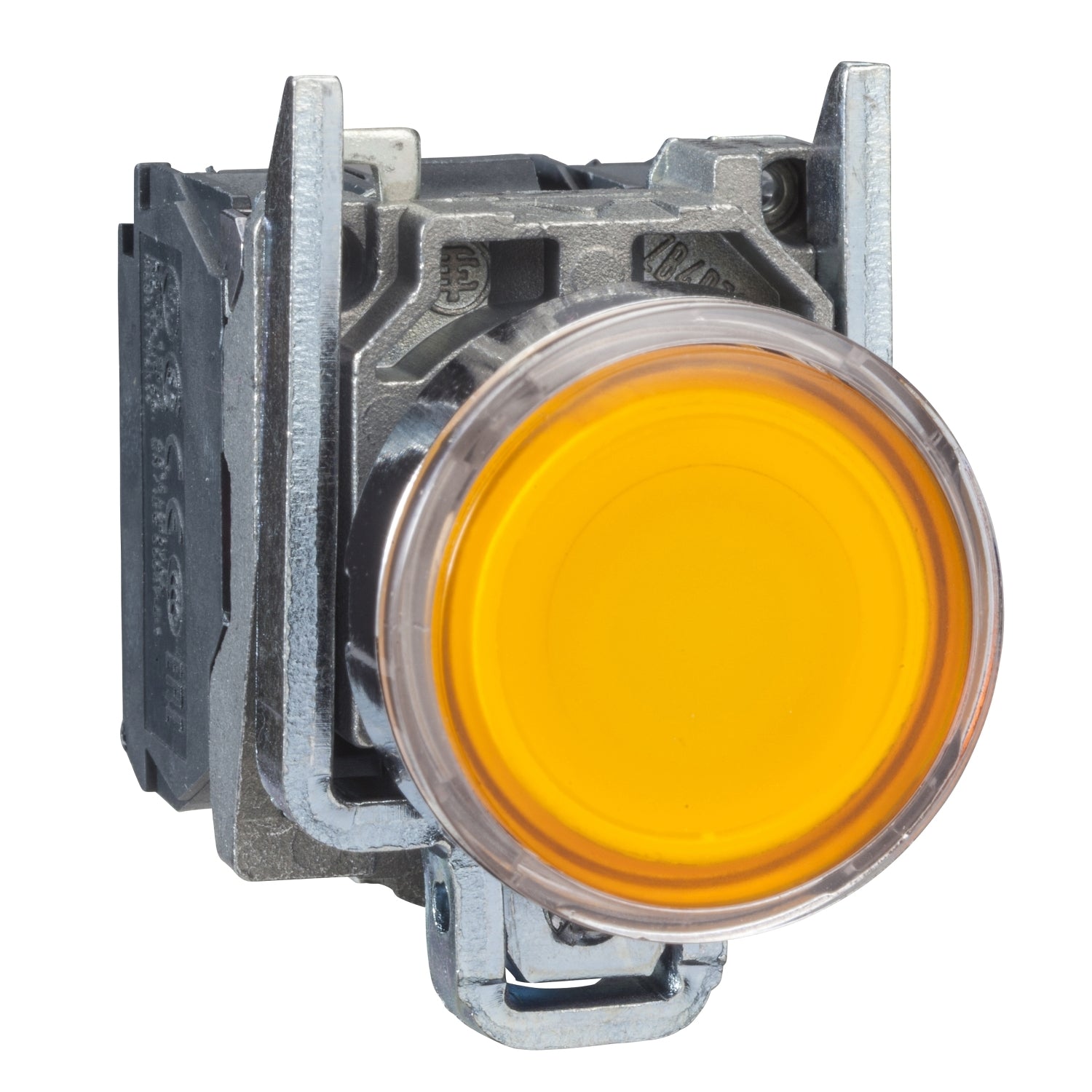 Pulsador luminoso amarillo Ø 22mm