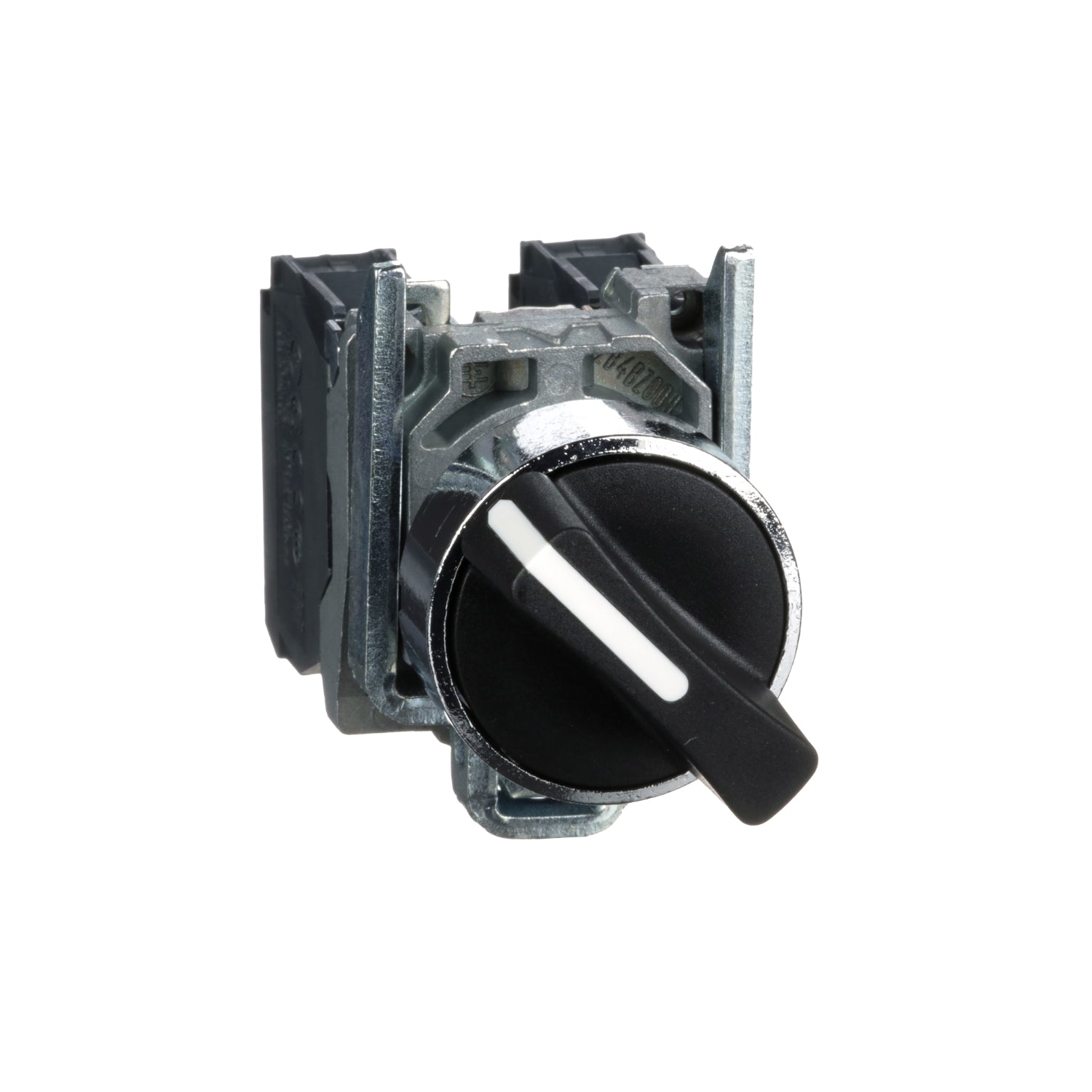Interruptor selector negro Ø 22mm