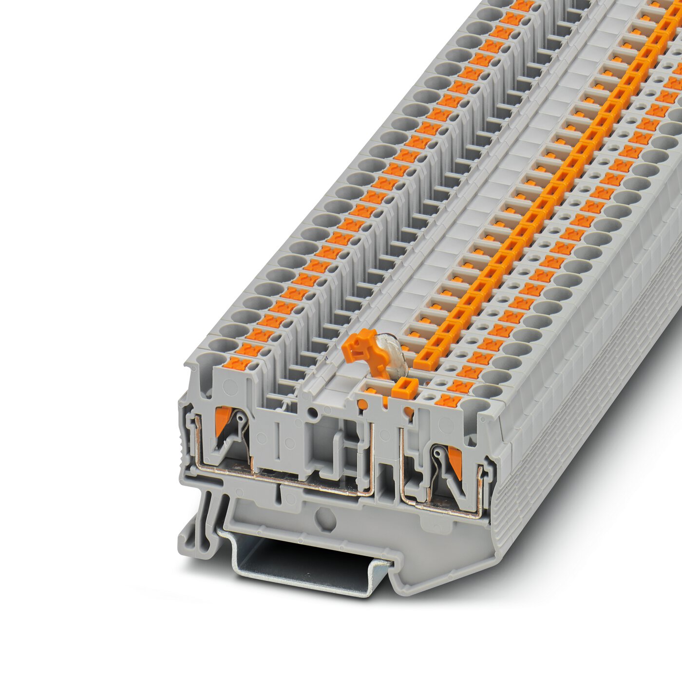 Bornes de Paso de tecnología Push-in -Serie PT.
 [Calibres inferiores a 16 mm2 / 6 AWG]