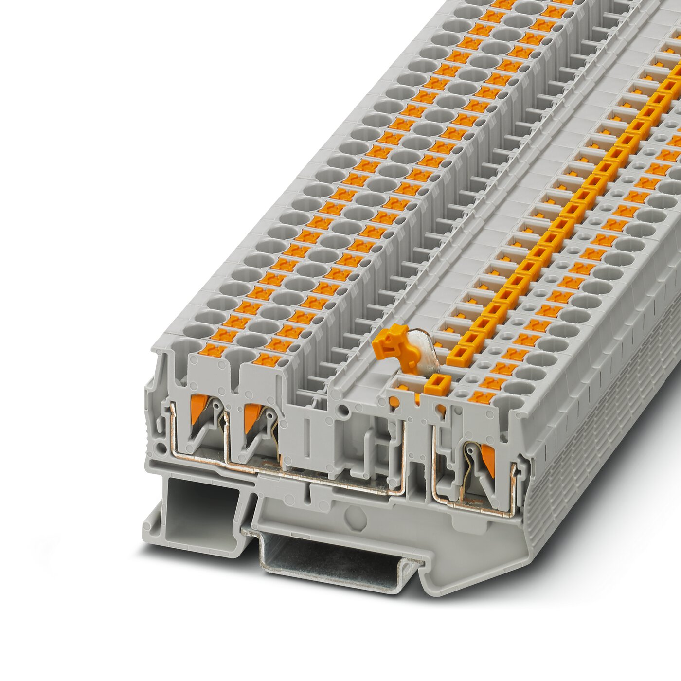 Bornes de Paso de tecnología Push-in -Serie PT.
 [Calibres inferiores a 16 mm2 / 6 AWG]