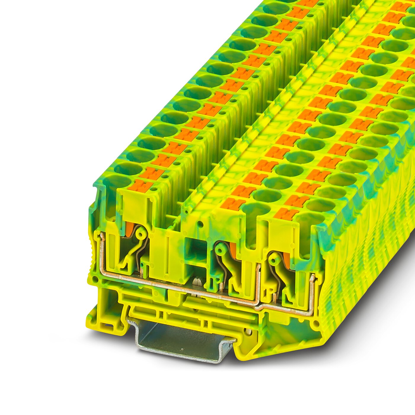 Bornes de Paso de tecnología Push-in -Serie PT.
 [Calibres inferiores a 16 mm2 / 6 AWG]