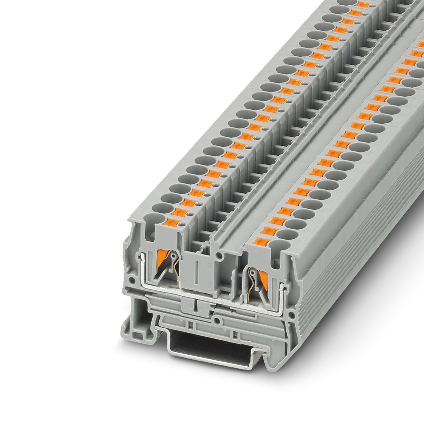 Bornes de Paso de tecnología Push-in -Serie PT.
 [Calibres inferiores a 16 mm2 / 6 AWG]