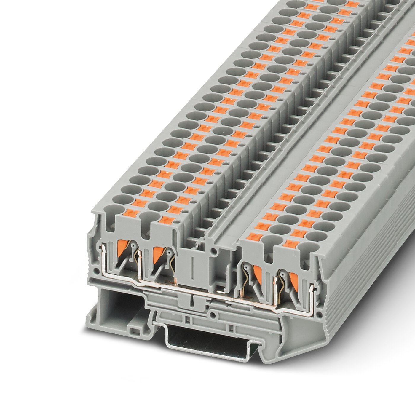 Bornes de Paso de tecnología Push-in -Serie PT.
 [Calibres inferiores a 16 mm2 / 6 AWG]