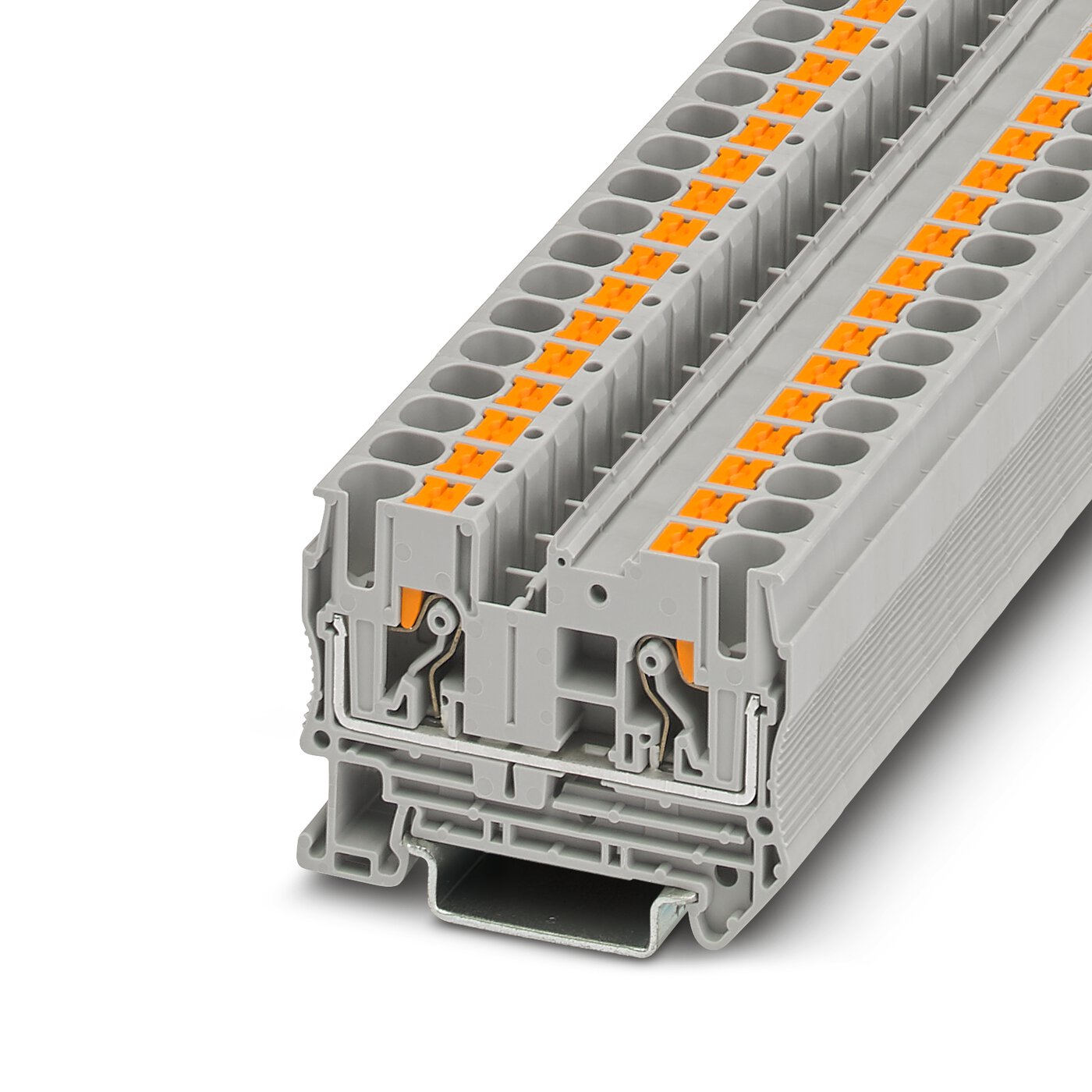 Bornes de Paso de tecnología Push-in -Serie PT.
 [Calibres inferiores a 16 mm2 / 6 AWG]