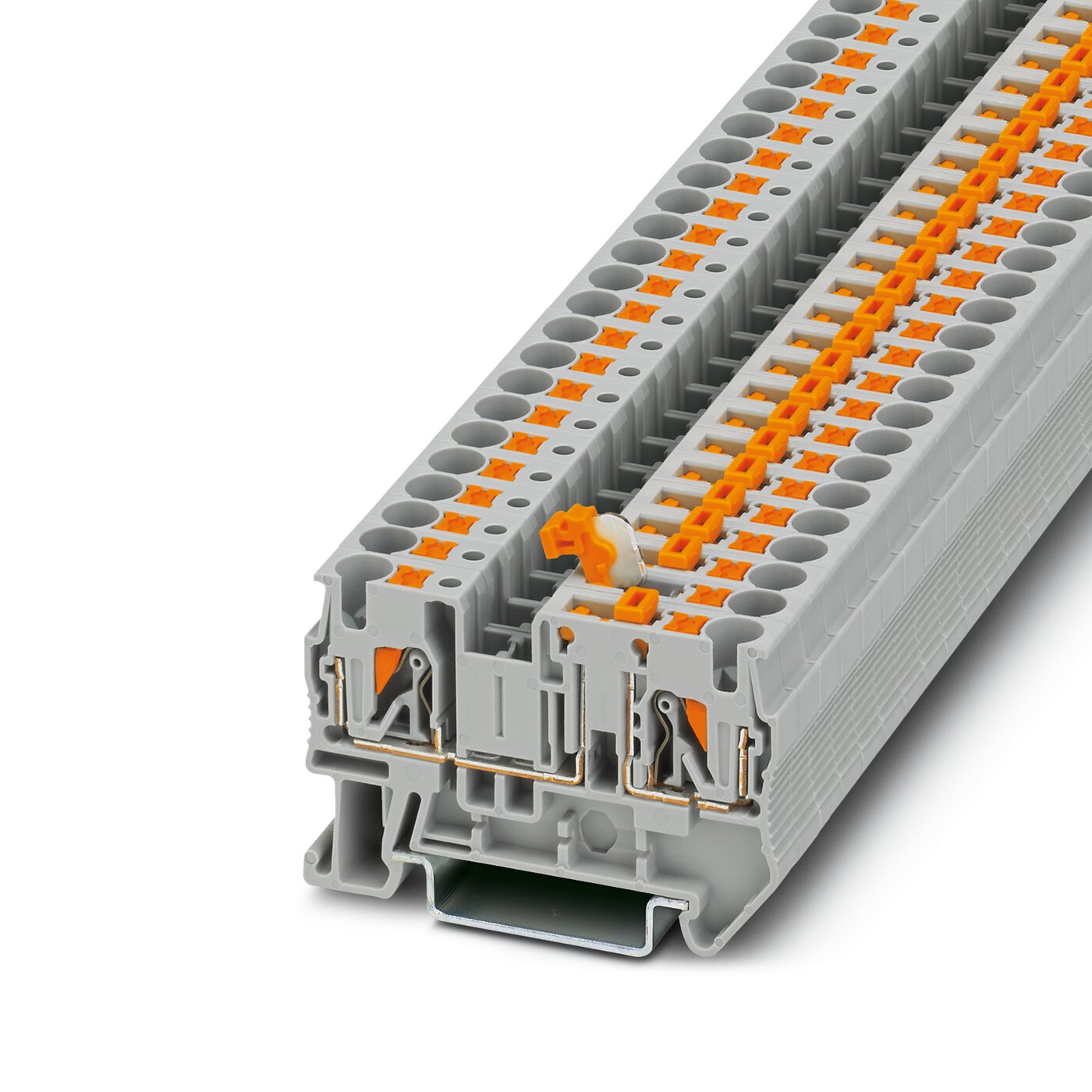 Bornes de Paso de tecnología Push-in -Serie PT.
 [Calibres inferiores a 16 mm2 / 6 AWG]