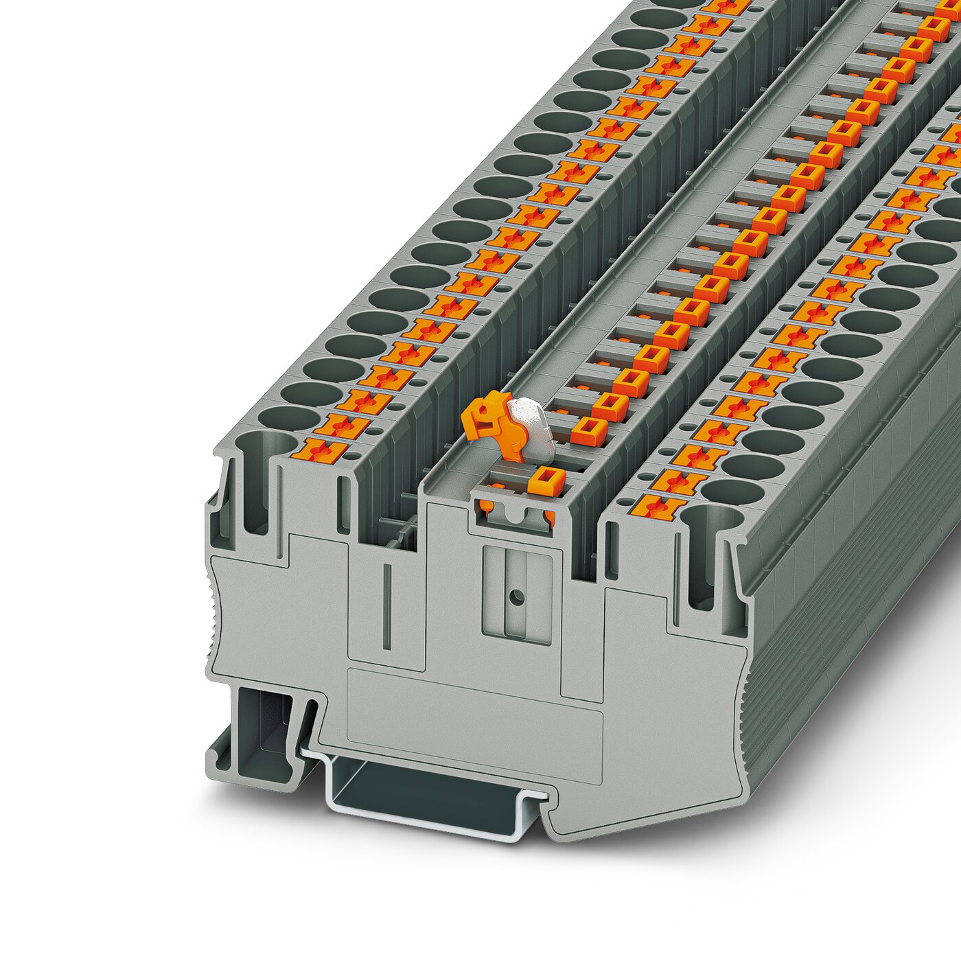 Bornes de Paso de tecnología Push-in -Serie PT.
 [Calibres inferiores a 16 mm2 / 6 AWG]