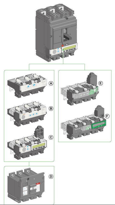 Unidad de Disparo (3P) Interruptores Compact NSX